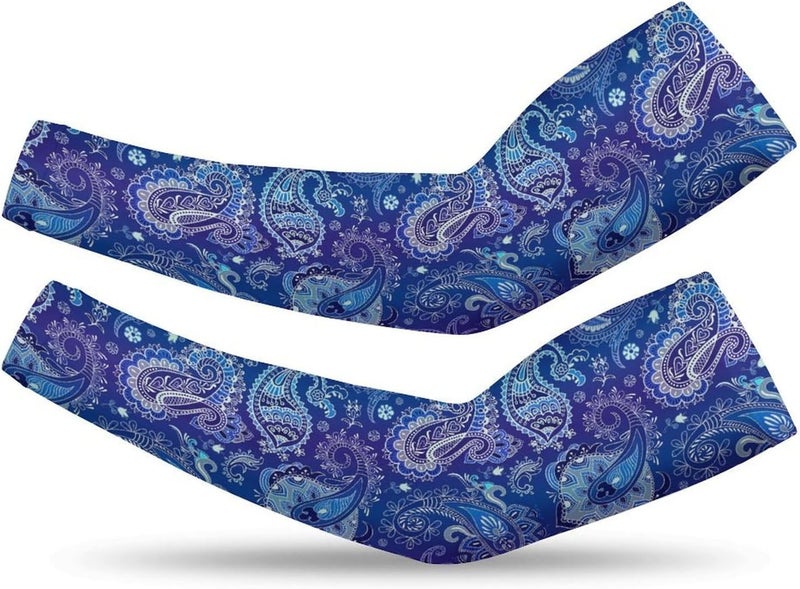 QiErDesign Marble Sports Compression Arm Sleeves for Men & Women - Youth Arm Sleeve Baseball Volleyball Sleeves & Basketball Sleeve - Image 1
